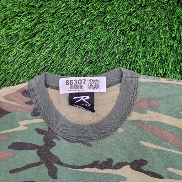 Vintage US Airforce Camo Shirt Medium 19x26 Rotcho 321st-TRS - Picture 8 of 14